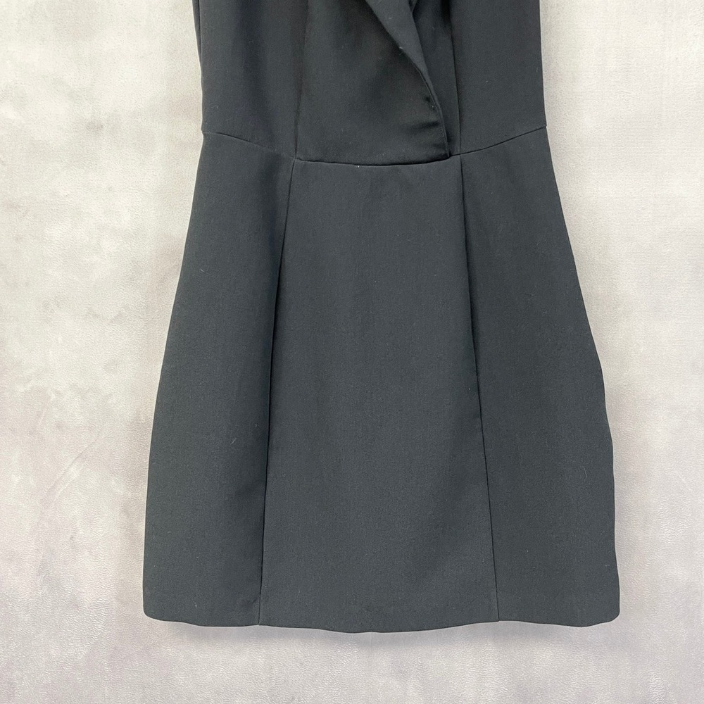 Abercrombie Fitch Blazer Dress Women XS Navy Sleeveless Stretch Preppy Parisian - Picture 4 of 13